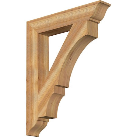 Ekena Millwork Balboa Traditional Rough Sawn Bracket, Western Red Cedar, 6"W x 36"D x 44"H BKT06X36X44BOA01RWR